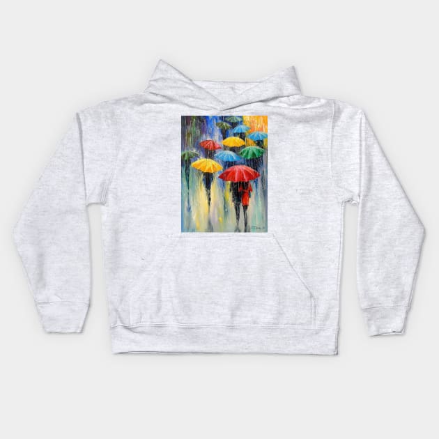 Rain Kids Hoodie by OLHADARCHUKART